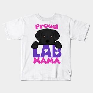 Proud Lab Mama (black puppy)! Especially for Labrador Retriever Puppy owners! Kids T-Shirt